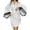 A-White383, variant on XIAONU Women's Satin Robe With Lace Trim Bell Sleeve Belted Wrap Kimono Smooth Elegant Nightwear Cover Up