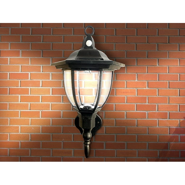 Solar Powered Wall Lamp Motion Activated Security Lights Wireless Outdoor Lantern Beautiful