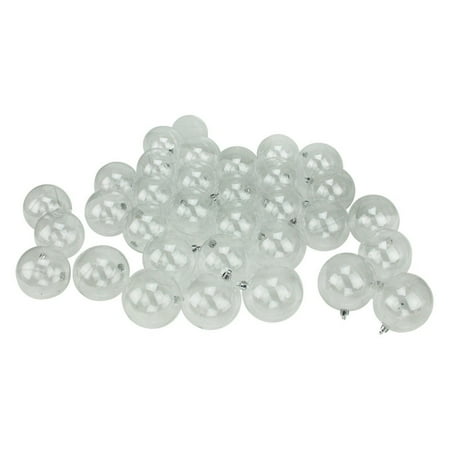 Clear Shatterproof Christmas Ball Ornaments Northlight Clear Shatterproof Christmas Ball Ornament - Set of 32 ()