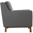 thumbnail image 4 of Modway Beguile 3 Piece Upholstered Fabric Living Room Set in Gray, 4 of 6