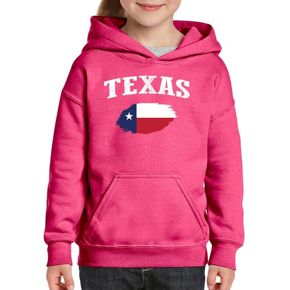 Normal is Boring - Big Girls Hoodies and Sweatshirts, up to Big Girls Size 24 - Texas Flag