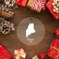 thumbnail image 5 of Koyal Wholesale US State Round Clear Acrylic Christmas Ornament, Maine Home, Long Distance Christmas Ornament Ideas, 5 of 5