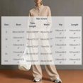 thumbnail image 2 of Tbopshirt Women's Sweatshirt and Sweatpants Set Crew Neck Zip Up Long Sleeve Solid Color Wide Leg Pants Casual Wear 2 Piece Outfit for Women Casual Clothing, 2 of 6