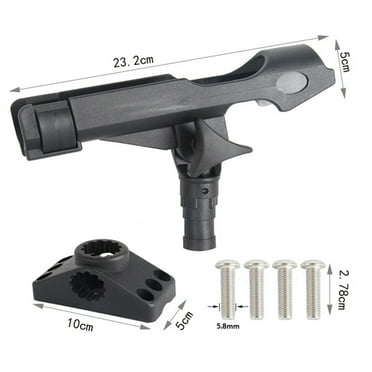Adjustable Side Rail Mount For Kayak Boat Fishing Pole Rod Holder Tackle kit
