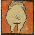 thumbnail image 2 of Egon Schiele 20x21 Gold Ornate Framed and Double Matted Museum Art Print Titled - Pig from Behind (1918), 2 of 4
