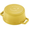 thumbnail image 6 of Staub Cast Iron Mini Round Cocotte, Dutch Oven, 0.25-quart, serves 1, Made in France, Citron, 6 of 7