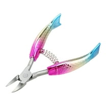 Unique Bargains Toenail Clippers for Thick Nails Sharp Nail Clippers for Men and Women Nail Clippers Pink Gradient Blue