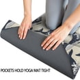 thumbnail image 3 of 74x26 Inch Yoga Towel, Sweat Absorbent Non-Slip Mat for Hot Yoga, Pilates & Fitness,Whale Wave Vintage Beige Pattern, 3 of 5
