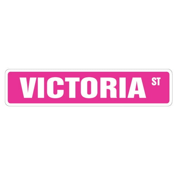 SignMission SS-Victoria 4 x 18 in. Victoria Street Sign