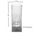 thumbnail image 4 of Traze Tom Collins Crystal Cut Glasses - 11.5 Oz, 4 of 6