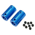 thumbnail image 2 of 2Pc Aluminum Flexible Shaft Coupler Coupling Bore 3D-Printer Part Blue Stepper Motor 2Pcs 5-8Mm, 2 of 8