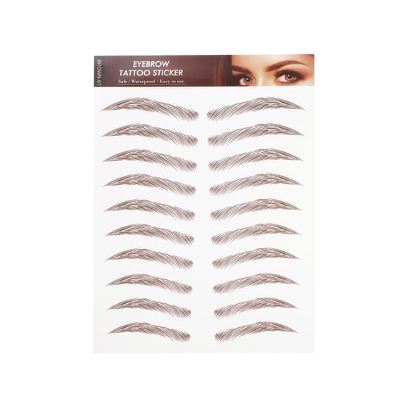 Unique Bargains Tatouage Simulation Sourcils pour Femmes 1 Pce Triangle, Marron