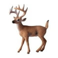 thumbnail image 6 of Zhaomeidaxi Simulated Solid Wood Animals Figures Forest Creatures Figurines Deer Family Figurines Miniature Toys Cake Toppers Desk Decor for Birthday Party, 6 of 8