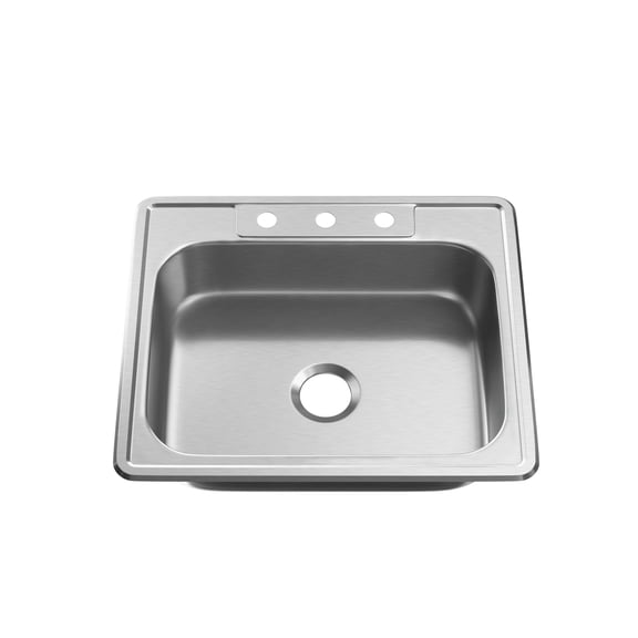 Proflo Pfsr252263a Bealeton 25" Drop In Single Basin Stainless Steel Kitchen Sink -