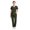 Army Green, variant on Sets For Women Stretch Scrub Set Short Sleeve V Neck Top With Pockets Pants Set Quick Dry Two Piece Uniform Khaki M