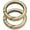 Brushed Brass, variant on Silver 1-3/8" Spring O-Ring Clip (2pcs) – Trigger Snap Opening Keyring Buckle for Purse & Bag Hardware (SCOS)
