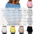 thumbnail image 2 of Lenpel Womens Cotton Linen Tops Fall 3/4 Length Sleeve Crew Neck Peplum Blouses Casual Fashion Hollow out Shirts, 2 of 7
