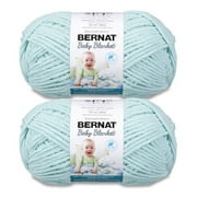 Bernat® Baby blanket™ #6 Super Bulky Polyester Yarn, Seafoam 10.5oz/300g 220 Yards (2pk)