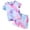 Purple, variant on HCYSFG Girls Abstract Print Outfit Sets 2 Piece Crewneck Short Sleeve Elastic Waist Clothing Sets T Shirt And Shorts Matching Sets