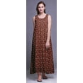 thumbnail image 2 of Bimba Robe de Nuit Maxi en Rayonne pour Femmes, Imprimée, Sans Manches, Robe de Nuit Maxi - TG, 2 of 5