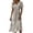 Khaki, variant on Casual Summer Dresses for Women Wrap Tummy Control A-Line Midi V-Neck Short Sleeve Dress Beach Vacation Sundress Modest Dresses