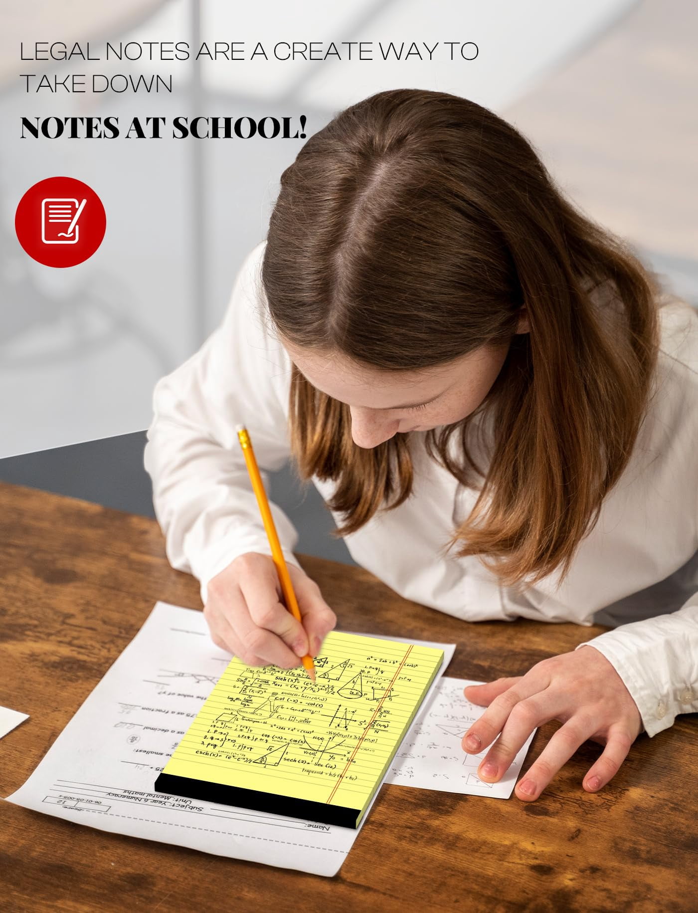 24 Pack Small Legal Pads 5x8 Yellow Note College Ruled Notepad Writing Of Paper Lined 80 Gsm Tablets 5x8" Notepads With 30 Sheets Per Pad