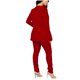 thumbnail image 4 of Conjuntos de Camisas Para Mujer Traje de Negocios Trajes de 2 Piezas Abrigos de Manga Larga Tops Conjuntos de Pantalones Largos Sólidos Odeerbi  ODB127621, 4 of 9