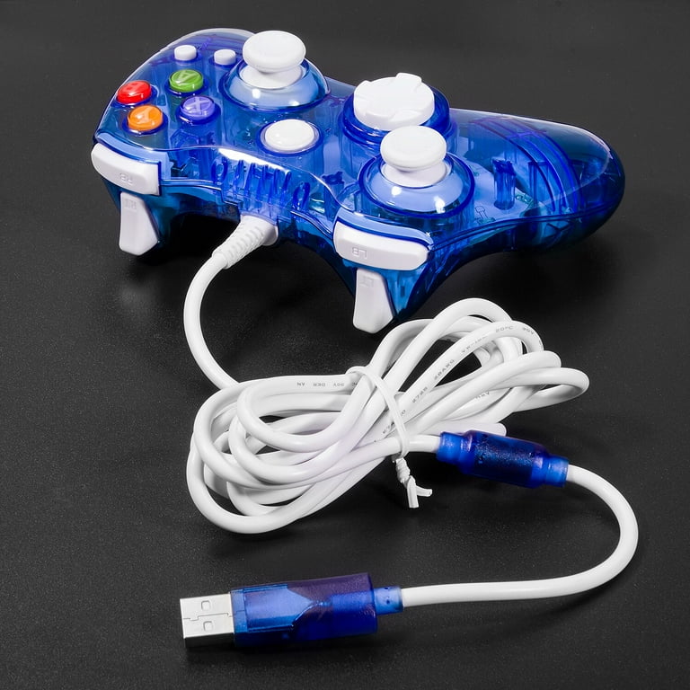 PDP Rock Candy Wired Controller for Xbox 360, Blueberry Boom