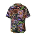 thumbnail image 2 of Disketp Men's Hawaiian Vintage Floral Print Shirts Button Down Holiday Beach Shirts-Small, 2 of 7