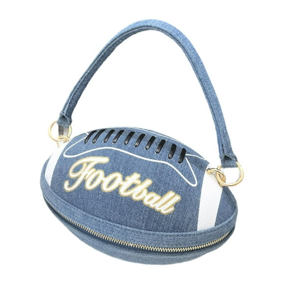 Bolso de hombro con forma de fútbol fútbol elegante bolso de novedad para el desplazamiento de la