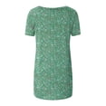 thumbnail image 4 of Shorts pour Femmes, Hauts Décontractés pour Femmes, Hauts Décontractés Imprimés devant et derrière Manches Courtes Raglan Col Rond, 4 of 5