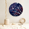 thumbnail image 5 of Zufioo Red White Blue Fireworks 1 Print Bone China Decorative Plate, Ceramic Dinner Plate with Stand Ceramic Decoration Homewares-7in, 5 of 6