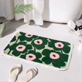 thumbnail image 3 of IFENGAlfombra de baño de microfibra, ultrasuave, peluda, con diseño de flores, para bañera, ducha, interior y exterior, antideslizante, lavable a máquina, duradera., 3 of 5