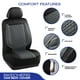 thumbnail image 4 of Fundas de Asiento para Auto Skechers Lujo Piel Sintética Impermeable Gris, 4 of 8