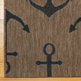 thumbnail image 3 of Gertmenian Paseo Maritime Havana Brown Nautical Anchor Indoor/Outdoor Area Rug 6'6" x 9'6" 6' x 9' Modern & Contemporary, Nautical & Coastal, Casual, 3 of 5