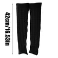 thumbnail image 3 of Women's Knit Crochet Winter Leg Warmers High Ankle Socks Thermal Cold Weather Sports Accessory, 3 of 7