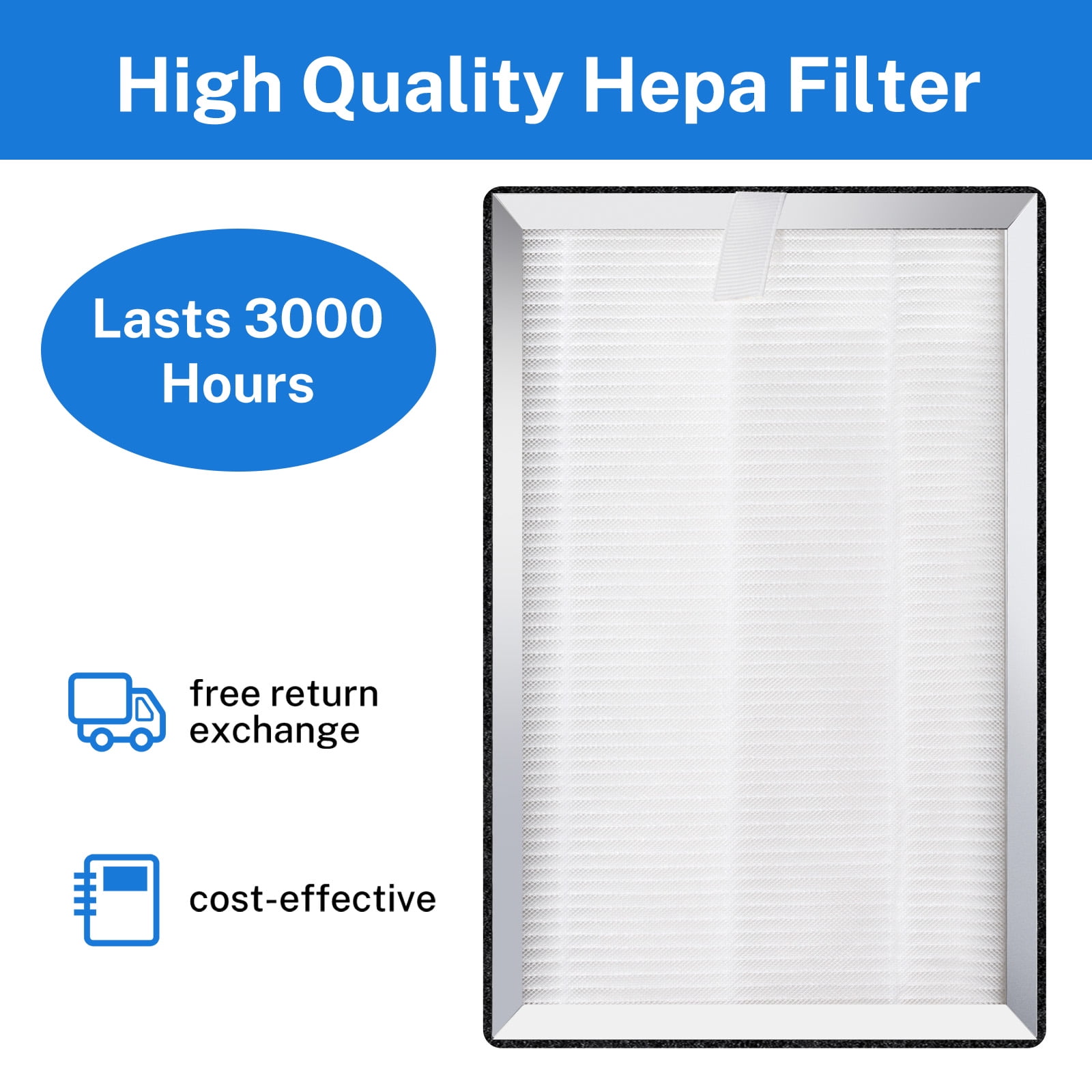 Brightify 4 Packs Replacements for Medify MA 25 Filter, True HEPA Air Filters Fit Medify MA-25 Air Purifier, 3 in 1 Integration Pre-filter, H13 HEPA, Activated Carbon Replacement for MA-25 Filter