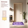 thumbnail image 3 of ODIKA 4' x 6' Machine Washable Non-Slip Area Rug, Geometric Square High Traffic Rug, Purple, 221185, 3 of 7
