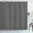 thumbnail image 1 of Ambesonne Abstract Shower Curtain, Geometric Striped Design, 69"Wx84"L, Beige and Charcoal Grey, 1 of 3