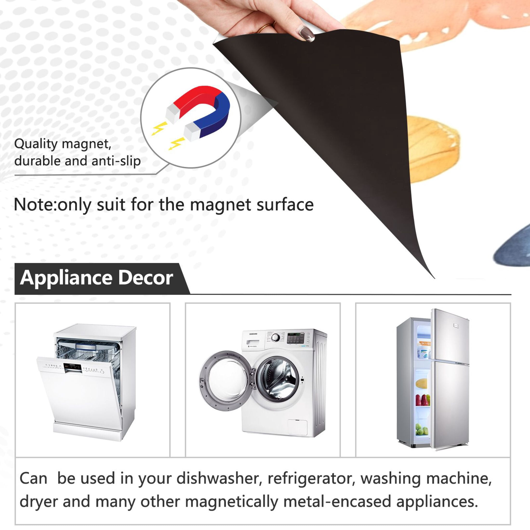 Dishwasher Magnetic Sticker 23x26 Inch Refrigerator Magnetic Sticker Washing Machine Magnetic Sticker Kitchen Panel Magnetic Sticker Home Decor Watercolor Pretty Butterfly