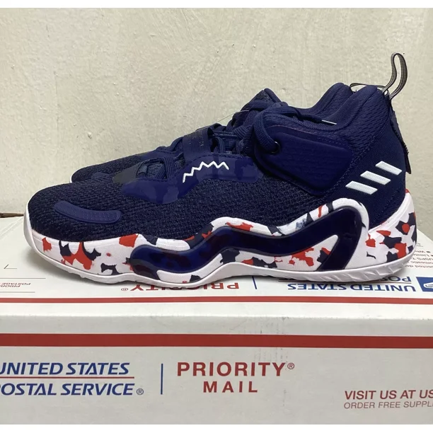 Ad-id-as D.O.N. ISSUE 3 GCA (NAVY/BLUE) SNEAKERS/BASKETBALL SHOES SIZE 8 ( GW2945)