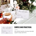 thumbnail image 3 of Raindrops Cartes de Vœux de Mariage Blanches 50 Pcs Inscriptibles pour Décoration de Banquet et Messages d'Invités, 3 of 6