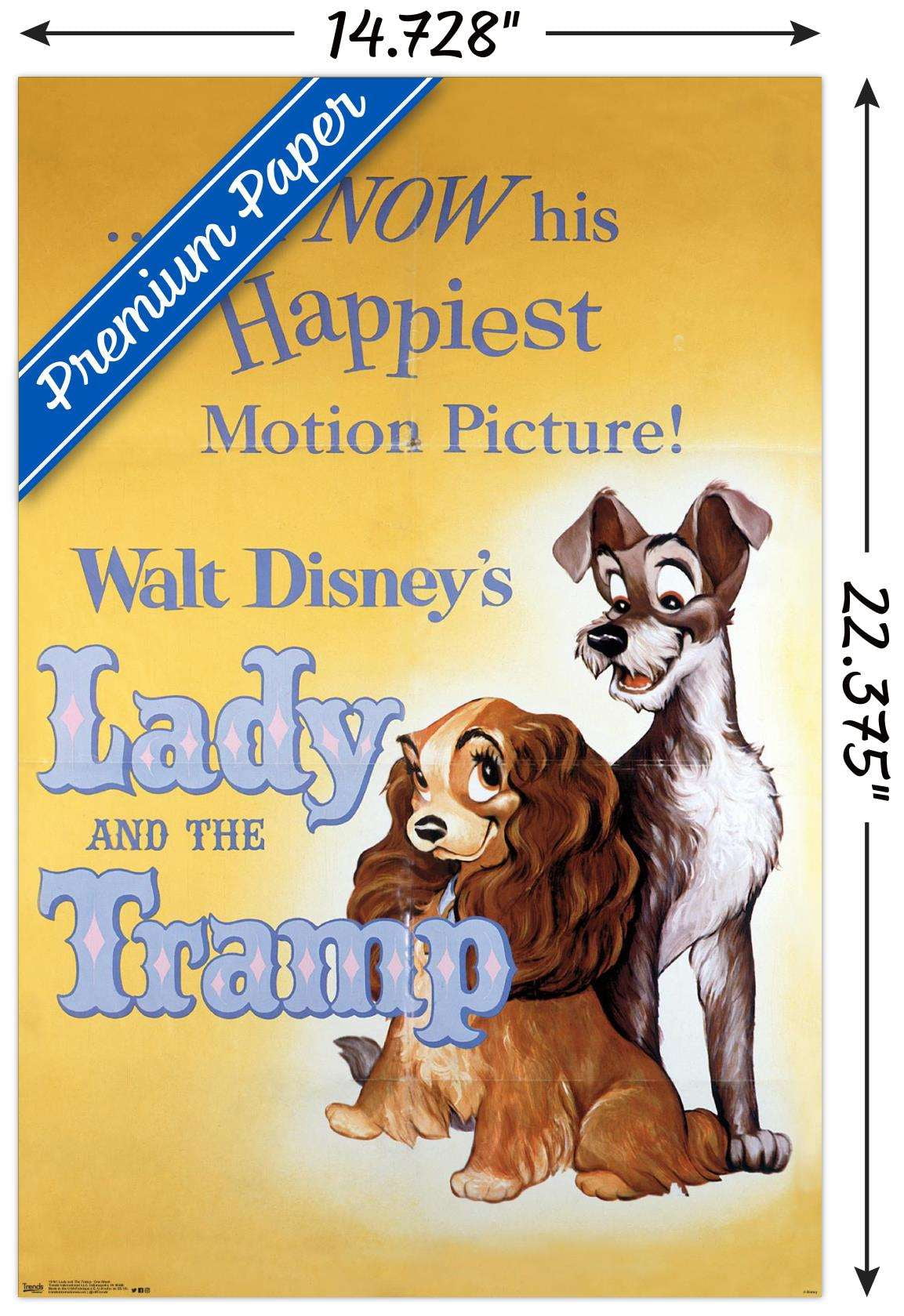 Disney Lady and The Tramp - One Sheet Wall Poster, 14.725" x 22.375"