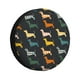 thumbnail image 1 of Balery Plaid Dachshund Cubiertas para Neumáticos - Protector Resistente para Neumáticos de Camioneta, SUV, Remolque, Camper y RV-14 inch, 1 of 6