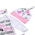 thumbnail image 3 of Newborn Infant Baby Girls Outfit Clothes Romper Jumpsuit Pants Set, 3 of 6