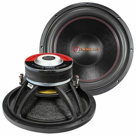QPower QP15 15 Inch 4000 Watt Dual 4 Ohm Super Deluxe Car Subwoofer