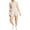 Naturally Nude, variant on Bar III Womens Tie Neck Terry Cloth Romper Naturally Nude M