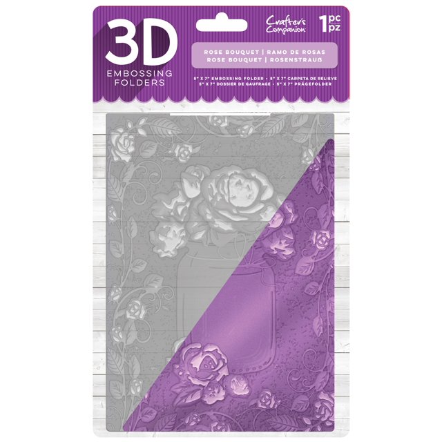 Crafter's Companion 3D Gaufrage Dossier 5 "X7"-Rose Bouquet