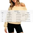 thumbnail image 2 of Enjoytime Womens Sweatshirt Long Sleeve Casual Pullover Tops Fall Fashion Soft Off Shoulder Sweatshirts with Straps, 2 of 6