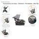thumbnail image 5 of Carriola con Autoasiento Reversible y Reclinable con bambineto King D'Bebe - Gris, 5 of 8